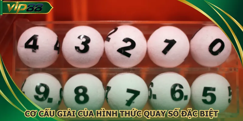 Cơ cấu giải của hình thức quay số đặc biệt
