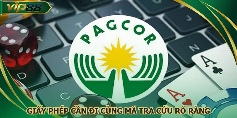 Giấy phép cần đi cùng mã tra cứu rõ ràng